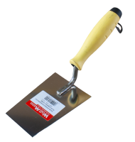 Кельма трапецієвидна широка нержавіюча сталь 120х80х65мм ручка Гумова "WoffMann"