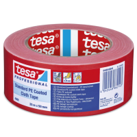 Армована стрічка GAFFER 25м х 50мм червона ТМ "TESA" 5/1