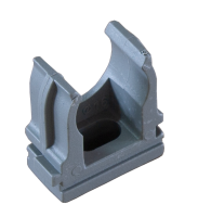 Кліпса для гофри сіра 16мм б/с (пач. 100 шт.)"WoffMann"