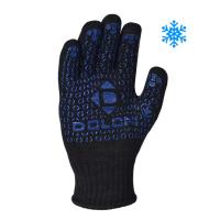 Рукавиці трикотажні з ПВХ  Універсал чорні подвійні арт.648