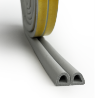 Ущільнювач D 14х12 профіль 40 м. Графіт ( сірий)