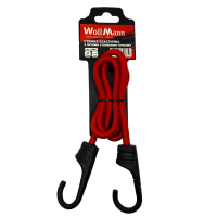 Стяжка еластична з литими сталевими гачками 8мм х 1м 1шт ТМ «WoffMann professional tools»