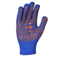 Рукавиці трикотажні сині з ПВХ Універсал плюс 10 клас арт.4450