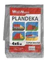 Тент "Срібний 4×6м 110 GSM Silver color" ТМ "WoffMann PLANDEKA SUPER MOCNA" (10шт/уп)