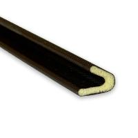 Ущільнювач поліуретановий "V" 15х11,5 профіль 400м Чорний