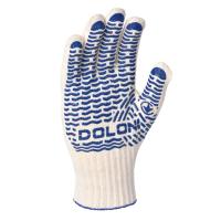 Рукавиці трикотажні з ПВХ "Хвиля" Універсал білі арт.621