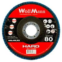 Круг шліфувальний пелюстковий HARD 125х22,23мм Зерно 80 ТМ «WoffMann professional tools»
