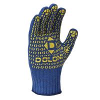 Рукавиці трикотажні з ПВХ малюнком Універсал сині арт.646