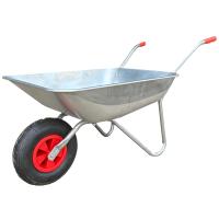 Тачка 1-о колесна d400мм 65л 120кг оцин (cадова) ПНЕВМО КОЛЕСО 4.00-6A SILVER  ТМ "BULID"