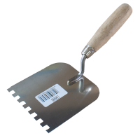 Кельма штукатурна 120мм зуб 8х8мм попереду