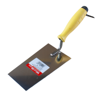 Кельма трапецієвидна вузька нержавіюча сталь 180х100х70мм ручка Гумова "WoffMann"