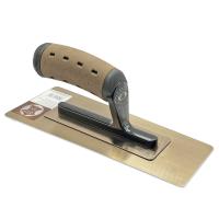 Терка VENETIAN ЗОЛОТО загартована нержавіюча сталь 240х80х100х0,3мм ручка Шкіра ALCANTARA