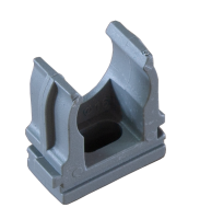 Кліпса для гофри сіра 20мм б/с (пач. 100 шт.)"WoffMann"