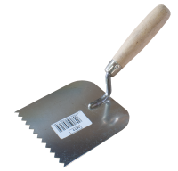 Кельма штукатурна 120мм трикутний зуб попереду