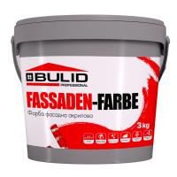 Фарба "FASSADEN FARBE" фасадна акрилова 3кг ТМ «BULID»