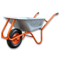 Тачка 1-о колесна d400мм 100л 180кг оцин (буд. проф.) ПНЕВМО КОЛЕСО 4.00-8 ORANGE ТМ "BULID"