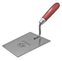 Кельма трапецієвидна широка 160мм нержавіюча сталь ручка Дерев'яна OLEJNIK