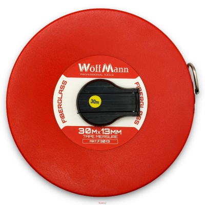 Рулетка скловолоконне полотно пластмасовий корпус 30м*13мм "WoffMann"