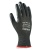 Рукавиці трикотажні з нітриловим покрит, неповний облив, чорний, розмір 8 арт.4521