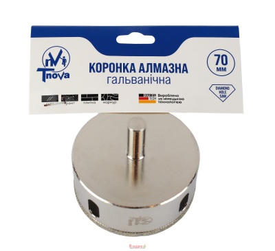 Коронка алмазна гальванічна Т-Nova 70mm