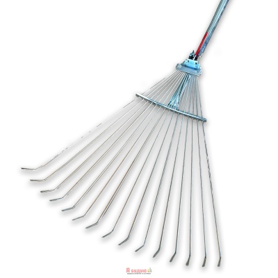 Граблі садові регульовані оцинковані з металевою ручкою «WoffMann professional tools» (24 шт/уп)