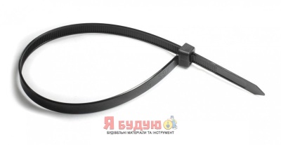 Хомут нейлоновий 8*400 чорний б/с (п 100 шт.) "WoffMann"