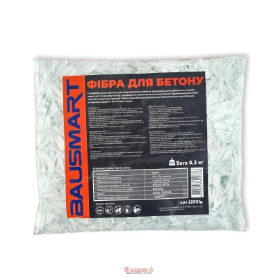 BAUSMART Фібра скловолоконна 12мм 0,3 кг