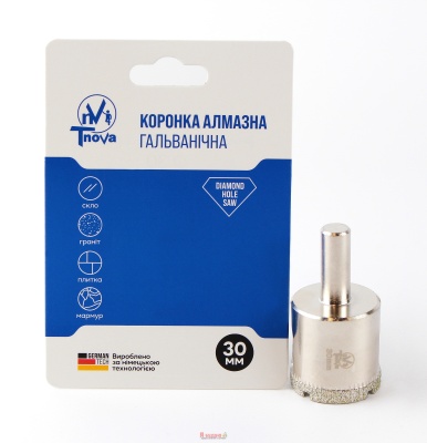 Коронка алмазна гальванічна Т-Nova 30mm