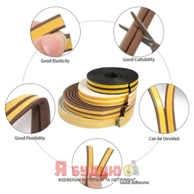 Ущільнювач E профіль 150 м. Чорний Польща