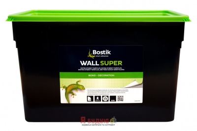 Bostik Wall Super 15л Готовий до застосування клей для шпалер з дуже високим сухим залишком