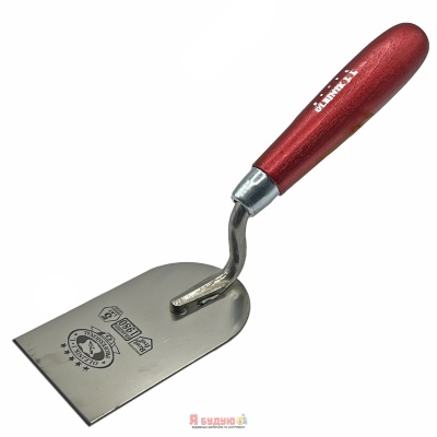 Кельма плиточна 60мм нержавіюча сталь ручка Дерев'яна OLEJNIK