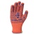 Рукавиці трикотажні з ПВХ малюнком Універсал помаранчеві арт.526