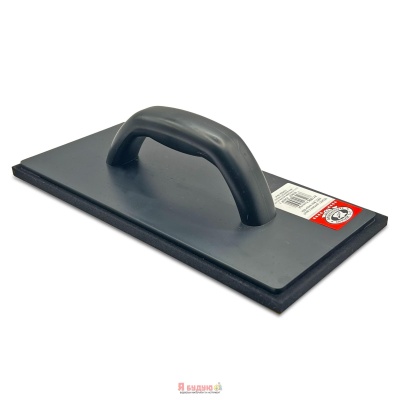 Терка з пластику 130x280мм ABS чорна гума 8мм OLEJNIK