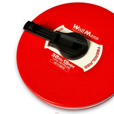 Рулетка скловолоконне полотно пластмасовий корпус 30м*13мм "WoffMann"