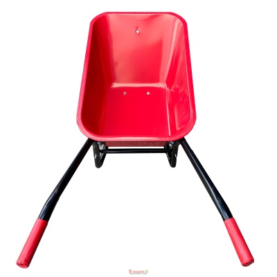 Тачка 1-о колесна d400мм 100л 180кг оцин (буд. проф.) ПНЕВМО КОЛЕСО 4.00-8A RED/BLACK ТМ "BULID"