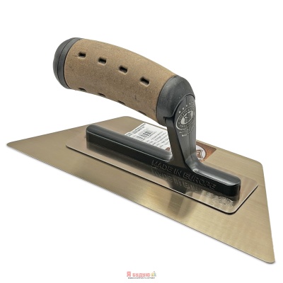 Терка VENETIAN INVERTED ЗОЛОТО загартована нержавіюча сталь 240х130х100х0,3мм ручка Шкіра ALCANTARA