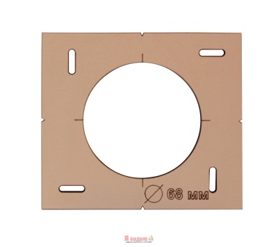 Шаблон під розетку 1шт (дерево)