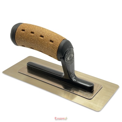 Терка VENETIAN ЗОЛОТО загартована нержавіюча сталь 200х86х0,3мм ручка Корок