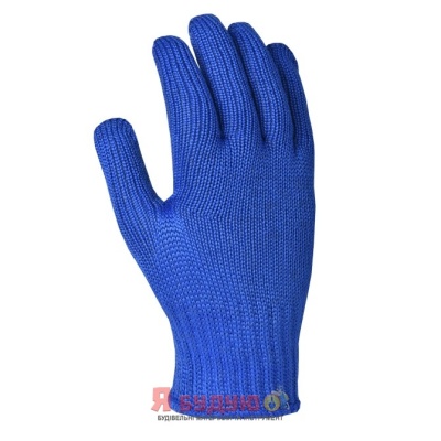 Рукавиці трикотажні сині з ПВХ Універсал плюс 10 клас арт.4450