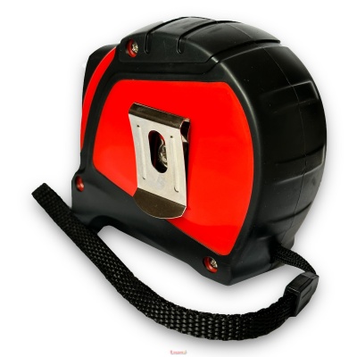 Рулетка АВТОСТОП прорезинений корпус 7.5м*25мм "WoffMann"