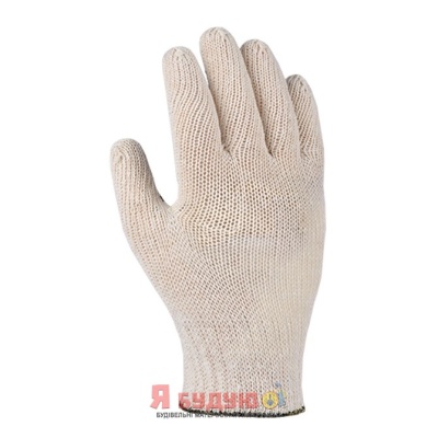 Рукавиці трикотажні з ПВХ малюнком Універсал білі FORA 7 клас арт.15200