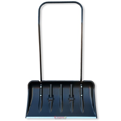 3746 Лопата для снігу (велика чорна) 450х800мм алюмінієва вставка