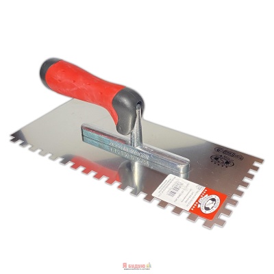 Терка для гіпсу 280х130мм зуб 8х8 ручка Двохкомпонентна OLEJNIK