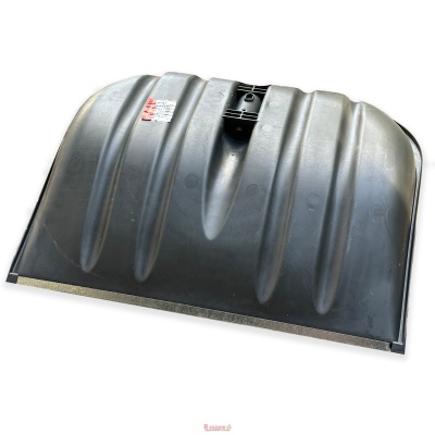 Лопата для снігу з металевою вставкою 490х405мм чорна "WoffMann"