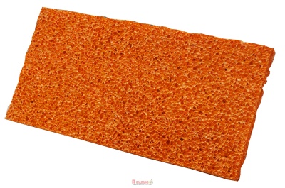 Терка з пластику 130x280мм ABS Гідро-гума 18мм оранжева OLEJNIK