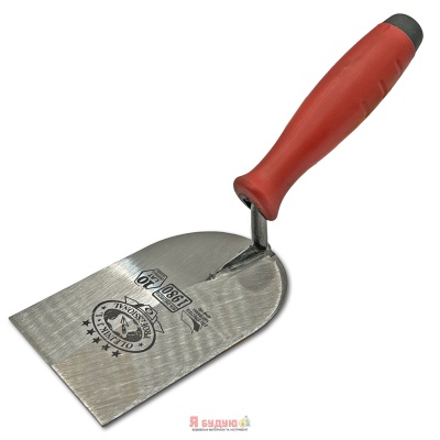 Кельма штукатурна плиточна 80мм кований метал ручка Двохкомпонентна OLEJNIK