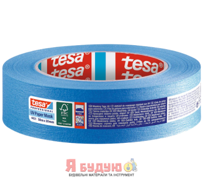 Малярна стрічка UV 50м х 25мм синяТМ "TESA"  72/12