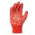 Рукавиці трикотажні з ПВХ "Мак" червоні арт.622 Рукавиці трикотажні з ПВХ "Мак" червоні арт.622