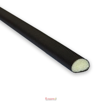 Ущільнювач поліуретановий "D" 9х6 профіль 100м Графіт