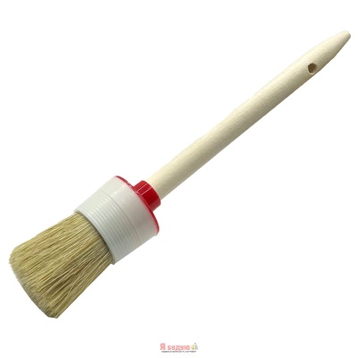 Пензель круглий 35мм дерев'яна ручка RONDO "WoffMann professional tools"(12шт/уп)